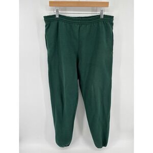 Vintage Russell Athletic Sweatpants Sz Large Green Elastic Cuffs USA Made Lounge